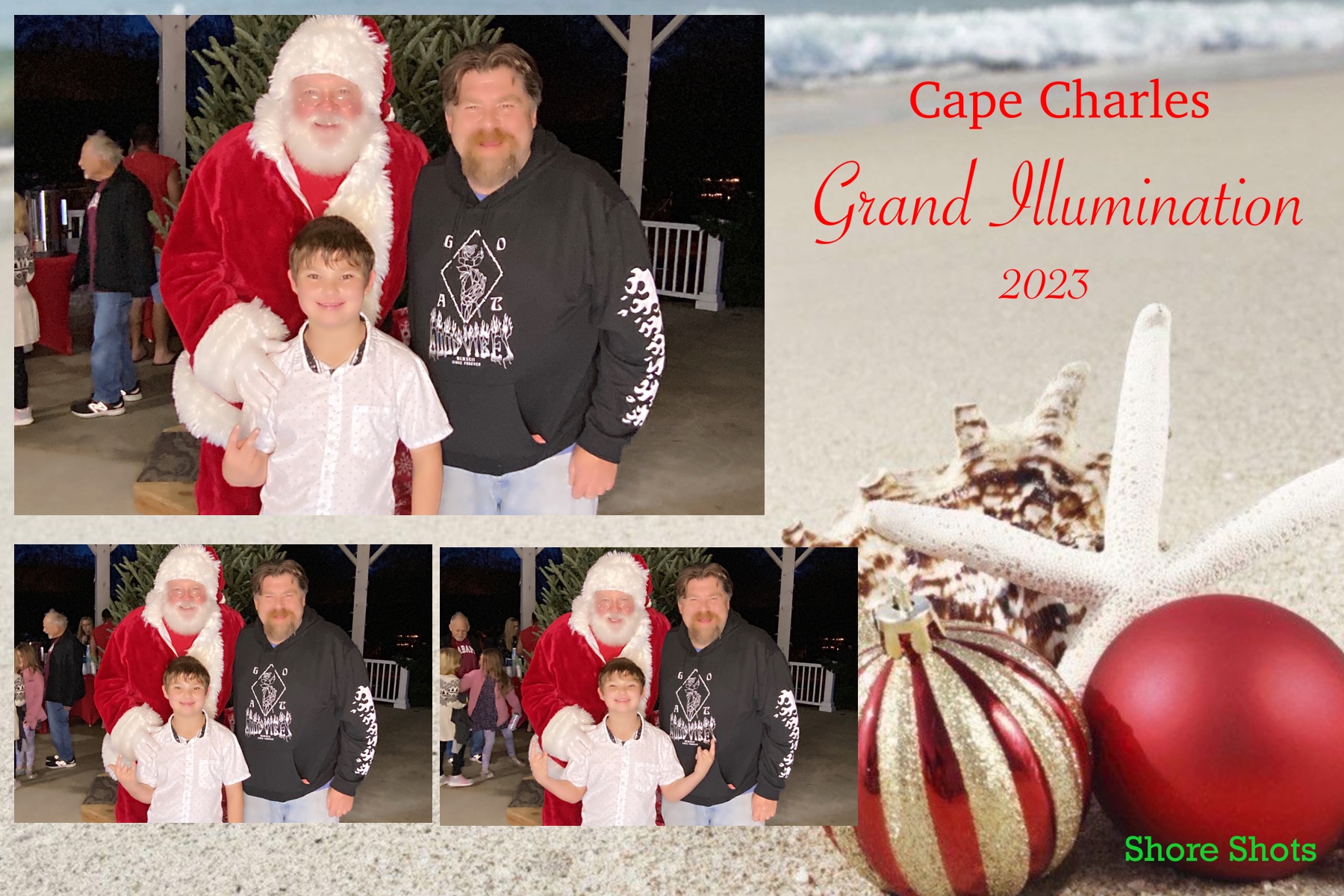 Cape Charles Grand Illumination photobooth strip
