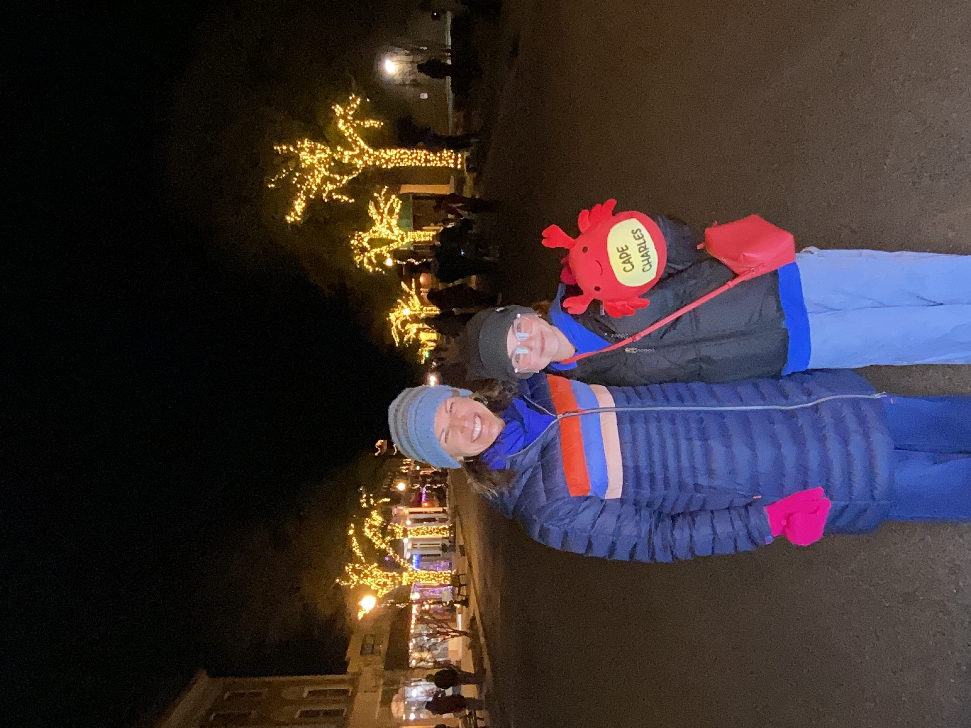 New Year's Eve in Cape Charles with a plush crab